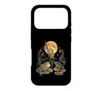 Three Frogs Moon Vintage Amphibian Cottagecore Art Coque pour iPhone 17 Pro
