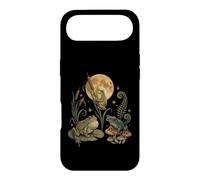 Three Frogs Moon Vintage Amphibian Cottagecore Art Coque pour iPhone Air