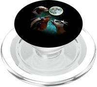 Three Goats Howl at Moon Parodie Humoristique 3 Loups PopSockets PopGrip pour MagSafe