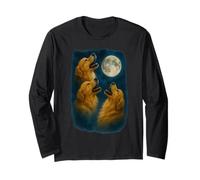 Three Golden Retriever Howling At The Moon 3 Golden Retrieve Manche Longue