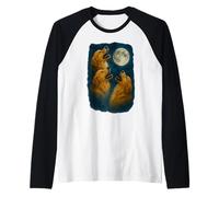Three Golden Retriever Howling At The Moon 3 Golden Retrieve Manche Raglan