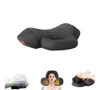 Three-in-one Neck Massager, Traction Heating Massage Cervical Pillow, Effective Support And Relaxation(Black)