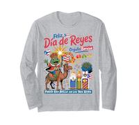 Three Kings Day Portoricain Women Idea Coqui Frog Boricua Manche Longue