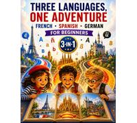 Three Languages, One Adventure: French, Spanish & German for Beginners: A 3-in-1 Language Learning Book with Everyday Vocabulary, Pronunciation, ... Writing Practice & Review Challenges