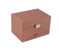 Three-layer Jewelry Organizer Box Large Portable EarrinThree-layer Earrings Rings Storage Case PU Necklace Display Gift For Girls Jewelers Pour Colliers,Bracelets