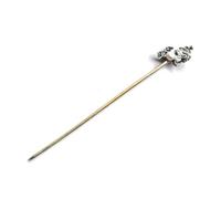 Three Lives Three Worlds The Pillow Book - Bâton de cheveux argenté avec perles