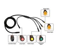 Three Mode Ebike Controller 17A 24V/36V/48V with S866 LCD Color Display Waterproof Connector 350W Mo
