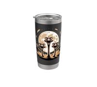 Three Ostrich Moon Big Bird Parody Safari Gobelet isotherme en acier inoxydable double paroi