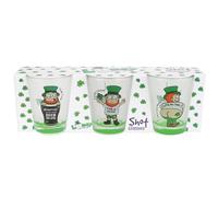 Three Pack Shot Glasses With Looney Leps Designs