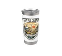 Three Peak Challenge Randonnée Montagnes UK Adventure Gobelet isotherme en acier inoxydable double paroi