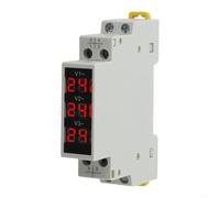 Three-Phase Voltmeter AC80-500V DIN Rail Mount