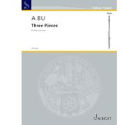 Three Pieces: For flute and piano. op. 13. flute and piano. Partition et partie.