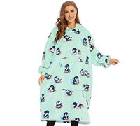 THREE POODLE Sweat à Capuche Enfant, Couverture à Capuche Surdimensionnée, Poncho Polaire Pull Plaide Pelucheux en Sherpa pour Enfant, Hommes et Adultes, Cadeau