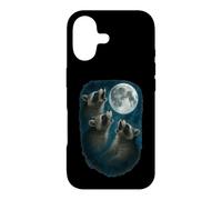 Three Raccoons Howling At The Moon 3 Raccoon Moon Coque pour iPhone 17