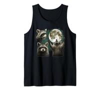Three Raccoons Moon 3 Raccoons Dead Moon étrange maudit Meme Débardeur