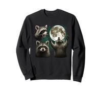 Three Raccoons Moon 3 Raccoons Dead Moon étrange maudit Meme Sweatshirt