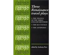 Three Renaissance Travel Plays Anthony Parr (Auteur)