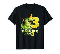 Three Rex 3rd Birthday Boy - Dino 3 Ans Anniversaire Garçon T-Shirt