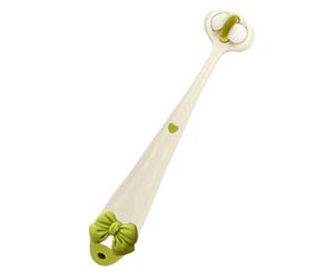 Three Sided For Kids,Bowtie Design Training | Soft And Gentle Effective Wrap-Around Design Elastic Brush Heads With Easy-Grip Handle Cleans All Sides At Once