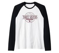 Three Sisters Oregon - Three Sisters Or Label Manche Raglan