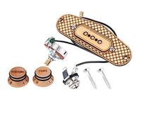 Three String Cigar Box Guitar Pickup, Microphone and Amateurs, Wax Wire Protected Shaft with Alnico Copper Construction, Stable Performance for Cigar Box Guitars