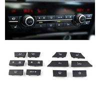 Three T 12 pièces couvercle de bouton de commutation de panneau de climatisation de console centrale de voiture pour BMW série 5 F07 GT / F10 / F11, série 6 F06 / F12 / F13, série 7 F01 / F02