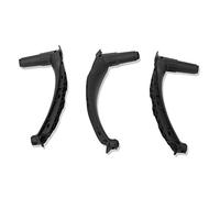 Three T 3 pièces garnitures de poignée de porte intérieure de voiture pour BMW X5 E70 2007-2013, X6 E71 / E72 2008-2014, noir