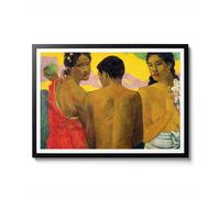 Three Tahitians by Paul Gauguin, Primitivism Expressionnism Wall Art, Poster vintage Portrait 1899, impression de décoration cadeau, archivage mat, A3 (encadré) - 42 x 29,7 cm
