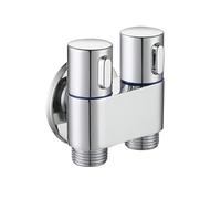 Three-way faucet washer check valve anti return 1PC G1 2 Wall Mount One Into Two Out Wall Mount for Bathroom Water Stop