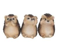 Three Wise Hedgehogs 8.5cm
