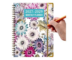 Three Year Monthly Planner, 2027 2029 Life Organizer Agenda Daily Work Schedule Notebook For Study School College Desk Travel Home Business Use Time Management Goal Planning Productivity System