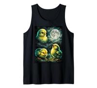 Three Yellow Chick Howling At The Moon Funny Meme Débardeur