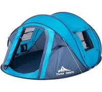 ThreeBears Tente Pop-up instantanée - Tente 2 Personnes à Montage Automatique Facile, idéale pour Le Camping, Les Voyages et Les Aventures en Plein air. Montage Rapide et Pratique. (Bleu)