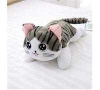 Threegoat Chat en Peluche Jouets Chat Chi en Peluche Poupée Douce Animal Poupées Fromage Poupées Oreiller Coussin pour Enfants 30 cm