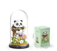 Threegoat Panda Garden Building Blocks, Panda Creative Garden, Kids Party Favour, Animal Building Blocks, Birthday Gift for Boys and Girls - 999 Blocks