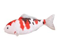 Threegoat Peluche Poisson Koï, Simulation De Carpe Coussin Animal en Peluche Doux Vie Marine Jouet Cadeaux pour La Décoration De La Maison