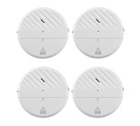 ThreeH Alarme de Porte à Distance sans Fil Alarme d'ouverture de fenêtre Détecteur de sécurité magnétique Sensibilité réglable Voyant Lumineux LED pour la sécurité des Enfants 4 Packs