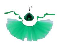 ThreeH Costume de ballerine pour chien et chat avec jupe et chapeaux de socialite - Costume amusant pour Halloween, Noël, fête d'anniversaire, cosplay, activités