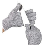 ThreeH Gants Anti-coupures Niveau 5 Sécurité Gants de cuisine pour couper la viande, sculpter le bois, boucher, tailler GL02 S