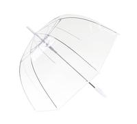 ThreeH Parapluie à bulles transparent Parapluie romantique coupe-vent en forme de dôme POE à ouverture automatique pour les mariages,Blanc