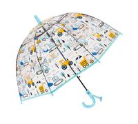 ThreeH Parapluie Transparent à Bulles pour enfants Ouverture Automatique Poignée Facile à Prendre en main 8 Baleines en Fibre Coupe Vent Bleu