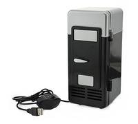 ThreeH Petit réfrigérateur USB refroidisseur/réchauffeur boisson Bebe minibar réfrigérateur pour ordinateur portable PC de bureau H-UF05Black
