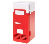 ThreeH Petit réfrigérateur USB refroidisseur/réchauffeur boisson Bebe minibar réfrigérateur pour ordinateur portable PC de bureau H-UF05Red