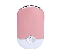 ThreeH Poche Mini USB Ventilateur Intégré Lithium Batterie Climatiseur Voyage Rechargeable Ventilateur Purificateur d'air Humidificateur F015,Lightpink