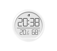 ThreeH Réveil multifonction, affichage de l'heure/température/humidité, magnétique, debout, mur, idéal pour salon, chambre à coucher, utilisation de cuisine, blanc