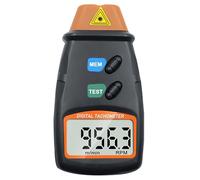 ThreeH Tachymètre numérique LCD sans contact Tachymètre portatif Mesureur de vitesse de rotation du moteur pour moteur, roues, tour, ventilateur électrique, piles incluses