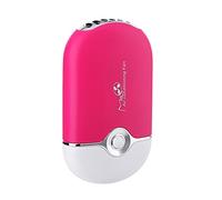 ThreeH USB Ventilator Leise Mini-Klimaanlage Reisehand aufladbare Lüfter Luftreiniger Luftbefeuchter Kuehlung Ventilator F015,Pink