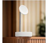 THREEKEY Support magnétique pour téléphone Mag-Safe Compatible avec Le Bureau i-Phone 16 15 14 13 12 (Blanc)