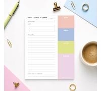 ThreeKin Collective Planificateur de lancement quotidien - Planificateur TDAH pour réduire les débordements, prioriser la concentration et organiser les tâches - 21,6 x 27,9 cm - Carnet de