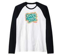 Three's Company Come and Knock on Our Door Retro Typography Manche Raglan